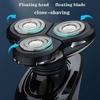 HCUCTOS Electric Shavers for Men, LCD Display Waterproof Electric Shaver for Men Wet Dry Beard Electric Razor Facial Shaving Machine Rechargeable view 3