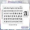 10 Sheets Letter Temporary Tattoos Alphabet Tattoos Numbers Fake Finger Stickers Alphabet Temporary Tattoo for Adults Gothic Small English Letters Tattoo for Men Wrist Neck, Black view 2