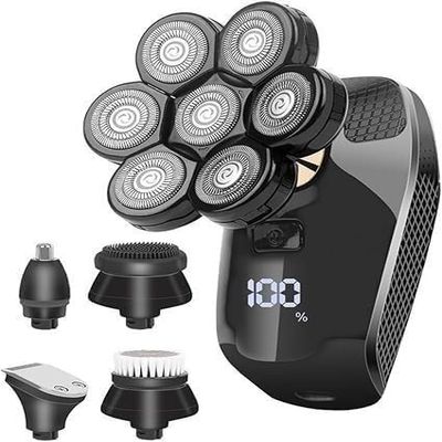 EZAGMWGFB Electric Razor for Men, 5 in 1 Shaver for Men Electric Shaver Powerful Bald Head Shaver Beard Shaving Machine for Men Razor Husband Boyfriend