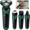 HCUCTOS Electric Razor for Men, 4 in 1 Smart Electric Shaver LCD Digital Display Three-Head Floating Razor Multi-Function USB Rechargeable Washing Shaver for Men view 2