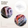 3-Piece Clear Acrylic Cosmetic Organizer Set with Dividers, Fits Compact Powder, Eyeshadow, Blush; Great for Bathroom, Vanity, Or Dresser view 2