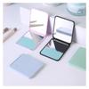 TYLPFH 2pcs Foldable Makeup Mirror Portable Double-Sided Mirror Student Dormitory Desktop Small(Black) view 2