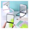 TYLPFH 2pcs Foldable Makeup Mirror Portable Double-Sided Mirror Student Dormitory Desktop Small(Black) view 4