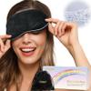 BeHoomi Heated Eye Mask Warm Compress for Eyes, Soothing Weighted Eye Mask for Sleeping, Microwave Moist Heating Pad Hot Compress for Eyes Relaxation, Reusable Sleep Mask for Home, Office (Black) view 1