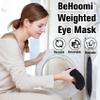 BeHoomi Heated Eye Mask Warm Compress for Eyes, Soothing Weighted Eye Mask for Sleeping, Microwave Moist Heating Pad Hot Compress for Eyes Relaxation, Reusable Sleep Mask for Home, Office (Black) view 4