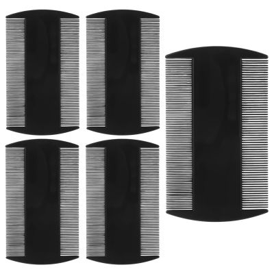 5 Pack 3.5" Double-Sided Pocket Comb, Mustache 2 Sides Combs, Dandruff Removal Hair Combs for Men's Beard Mustache Detangling Knots Hair Free