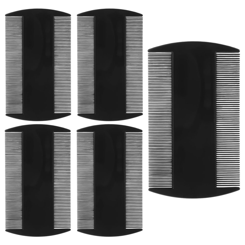 5 Pack 3.5" Double-Sided Pocket Comb, Mustache 2 Sides Combs, Dandruff Removal Hair Combs for Men's Beard Mustache Detangling Knots Hair Free