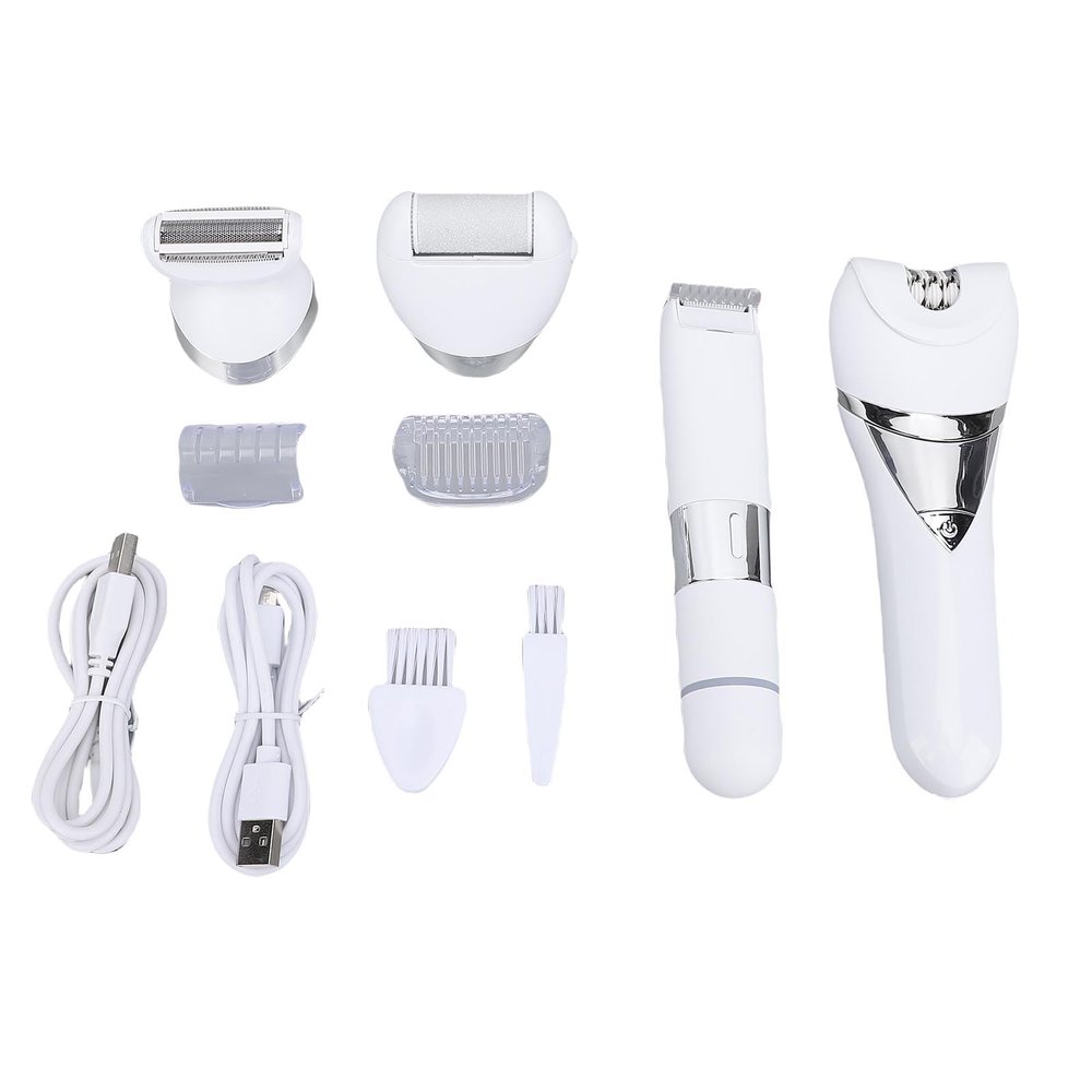 YUYTE Electric Body Hair Trimmer USB Rechargeable IPX6 with Foot Grinder Head for Men Women Pubic Grooming Shaving Exfoliating
