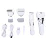 YUYTE Electric Body Hair Trimmer USB Rechargeable IPX6 with Foot Grinder Head for Men Women Pubic Grooming Shaving Exfoliating view 1
