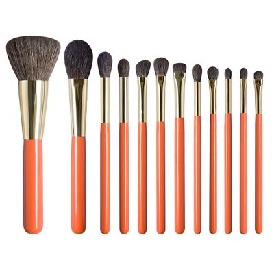 12pcs Makeup Brushes Set Soft Blue Squirrel Saikoho Goat Hair Powder Blush Eye Shadow Brush Professional Handmade Make Up Brushes Kit