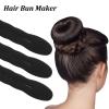 9 Pcs Hair Bun Maker Sponge Hair Buns Shaper Magic Snap Roll Sponge Curler Clips Foam Sponges Buns Hairs Styling Accessories Easy Bun Twister for Ballet French Twist Long Thin Curly Straight Wavy view 3