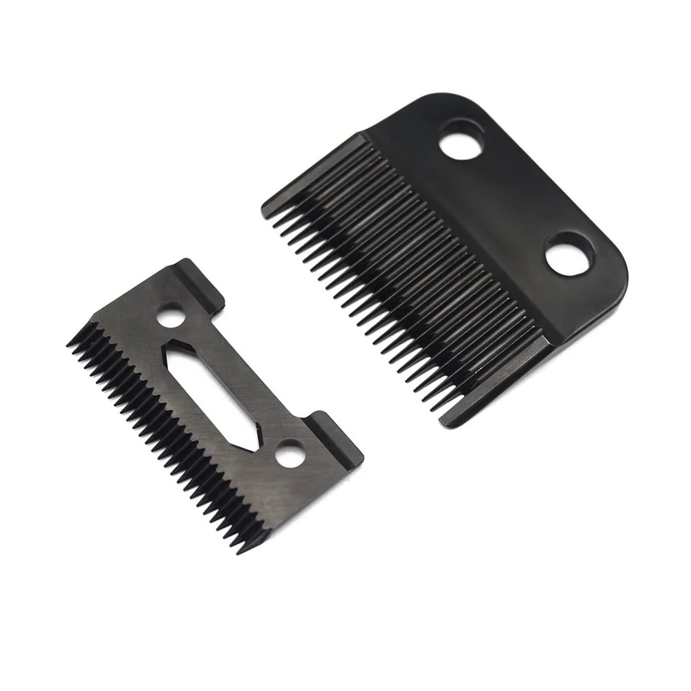 GOFJAJHQ Compatible for Kemei Replacement DLC Blade Hair Clipper Blades Cutter Head Fit Compatible for Kemei KM-2296 Electric Hair Trimmer Accessories Hair Clipper Accessories(KM-2296 Blades x10)
