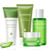 Aloderma Aloe Oil Controlling Set, 4 pcs - Aloe Clearing Gel, Oil Controlling Cleanser, Hydrating Cream, Hydrating Toner view 1