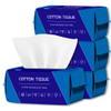 400 Count Disposable Face Towel, Dual-Textured Clean Wipes  Dry/Wet Use, Ultra-Soft Facial Towels, Lint-Free Face Towel Disposable for Women Cleansing, Makeup, Travel view 1