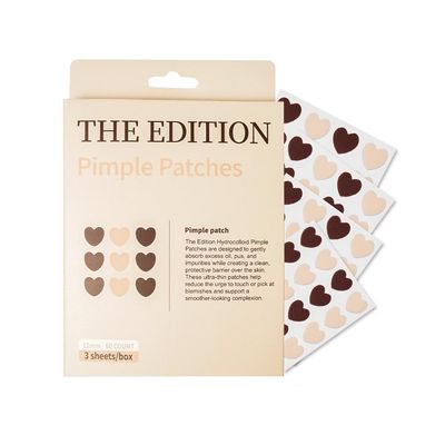 The Edition - Pimple Patches - Heart Shaped Hydrocolloid Pimple Extractor  Cute Acne Spot Treatment for Overnight, Zit Blemish Cover, Waterproof, For all Skin types (60 Count)