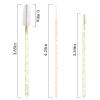 300 PCS Eyelash Extension Supplies Kit, Disposable Micro Swab Brush, Eyebrow Spoolie, Lip Brush, Mascara Wand Applicator (Crystal gold handle white kits) view 2