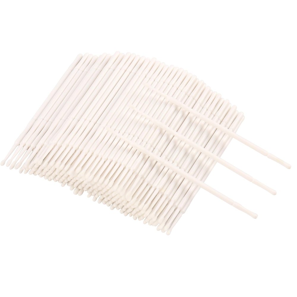 300 Pcs Disposable Micro Applicator Brush, Micro Swabs, Eye Lashes Mascara Wands for Eyelash Extension(white)