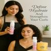 Professional Curly Hair Care Set, Curl Control Mousse 6.7oz and Deep Conditioning Mask 16.9oz, Moisturizing and Nourishing Formula. Beauty Salon, Hair Salon view 3