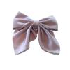 4PCS Solid Color Satin Bowknot Hair Clips - Sweet Bow Hairpins, Barrettes, Duckbill Clips, Hair Accessories for Women(Purple) view 1