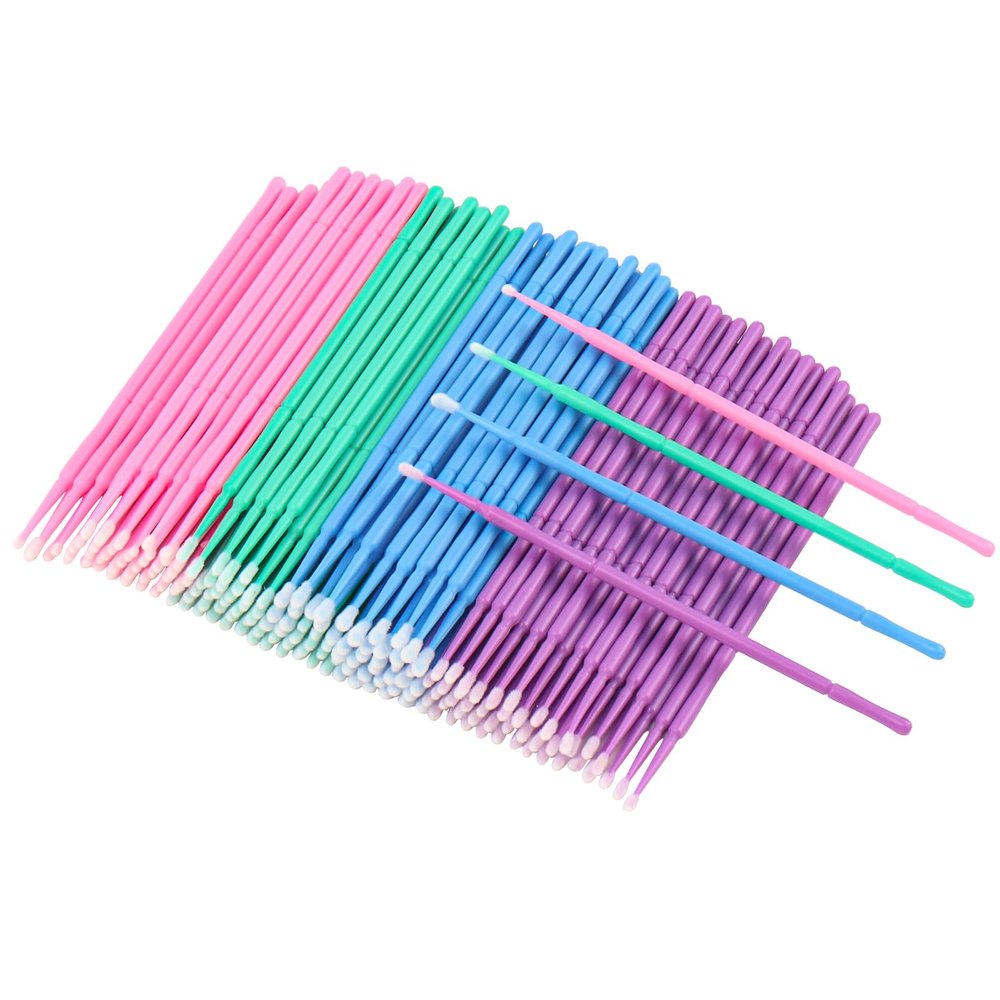 400 PCS Micro Applicator Brushes Disposable Eyelash Extension Microswab Mascara Wands Brush For Lash Remover Brush Tools (Style B)