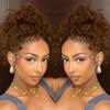 13x6 Curly SKINLIKE Real HD Lace frontal Wig, 250% Density Chocolate Brown Curly Deep lace front wigs Human Hair, 0.10mm Ultra-thin Invisible Melted Crystal HD Lace Human Hair Wigs 20 Inch view 1