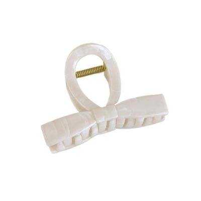 2PCS Flower Crab Hair Clips - Stylish Plastic Shark Hair Claw Barrettes for Girls - Perfect Beach Hair Accessories(White,D)