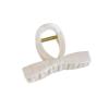 2PCS Flower Crab Hair Clips - Stylish Plastic Shark Hair Claw Barrettes for Girls - Perfect Beach Hair Accessories(White,D) view 1