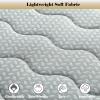 NATLEAD Non-Slip Spa Bed Pad Thicken 2.4IN, High Density Sponge Massage Table Topper, Beauty Salon Lash Bed Cushion with Elastic Strap, Massage Accessories Dark Grey 23.6x70.9in(S) view 2