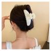2PCS Flower Crab Hair Clips - Stylish Plastic Shark Hair Claw Barrettes for Girls - Perfect Beach Hair Accessories(Blue,C) view 4
