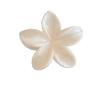 2PCS Flower Crab Hair Clips - Stylish Plastic Shark Hair Claw Barrettes for Girls - Perfect Beach Hair Accessories(White,A) view 1
