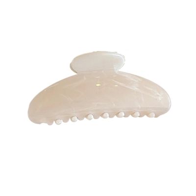 2PCS Flower Crab Hair Clips - Stylish Plastic Shark Hair Claw Barrettes for Girls - Perfect Beach Hair Accessories(White,C)