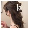 2PCS Flower Crab Hair Clips - Stylish Plastic Shark Hair Claw Barrettes for Girls - Perfect Beach Hair Accessories(White,B) view 3