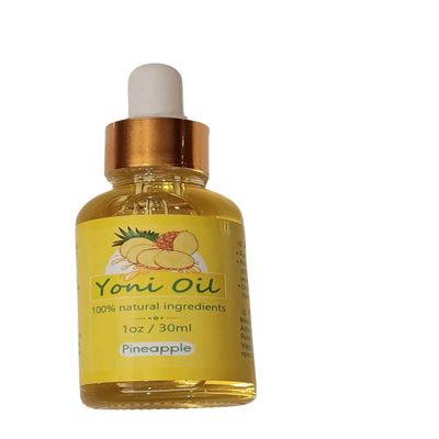 Natural Feminine Oil, Pineapple Scented, 1 oz, 100% Natural Ingredients