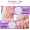 200 Pcs Nail Files 100/180 Grit Double Sides Emery Boards Reusable Nail Files for Acrylic Nails Professional Manicure Tools for Natural Nails Acrylic Nails Home and Salon Supplies view 3