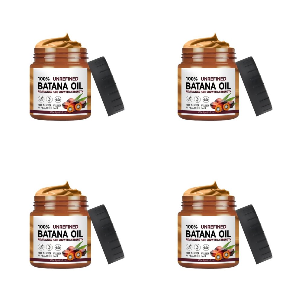 REAHSYTE Batana Oil Hair Growth Cream Conditioner Organic Natural Formula from Honduras for Thicker, Fuller Hair Promotes Growth & Helps Prevent Hair Loss for Men & Women,4PCS