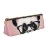 SDTYKHJ Pencil Case Baby Panda with Glasses Big Pencil Bag Portable Coin Pouch Aesthetic Cosmetic Bag Leather Makeup Bag view 1