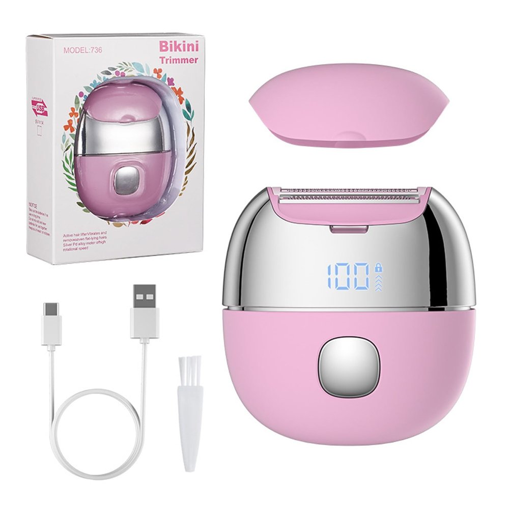 Bikini Trimmer for Women, Pain-Free Intimate Area Hair Removal Device | IPX6 FullBody Washable USB-C Rechargeable,Replaceable Blade| Electric Razors for Women, Electric Lady Shaver