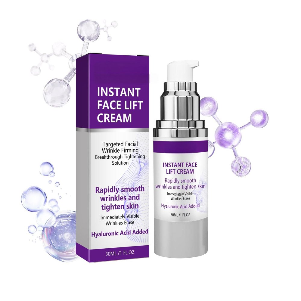 Instant Face Lift Cream, Women's Instant Face Lift Serum, Firming/Tightening Skin, Targeting Sagging Skin and Fine Lines, Gentle Wrinkles, Contains Moisturizing Formula, 30ml  1PCS