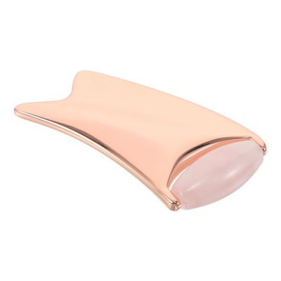 Didiseaon Gua Sha Tool Metal Facial Massage Board for Aging Portable Rose Gold Guasha for Home and Travel Skin Care Enhances Absorption and Brightens Complexion