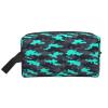 Grey Green Camouflage Print Toiletry Bag for Men Women, Travel Toiletries Bags Cosmetic Bag, Hanging Toiletry Shaving Bags for Travel Accessories view 1