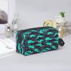 Grey Green Camouflage Print Toiletry Bag for Men Women, Travel Toiletries Bags Cosmetic Bag, Hanging Toiletry Shaving Bags for Travel Accessories view 4