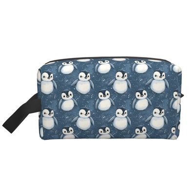 Cute Penguins Print Toiletry Bag for Men Women, Travel Toiletries Bags Cosmetic Bag, Hanging Toiletry Shaving Bags for Travel Accessories