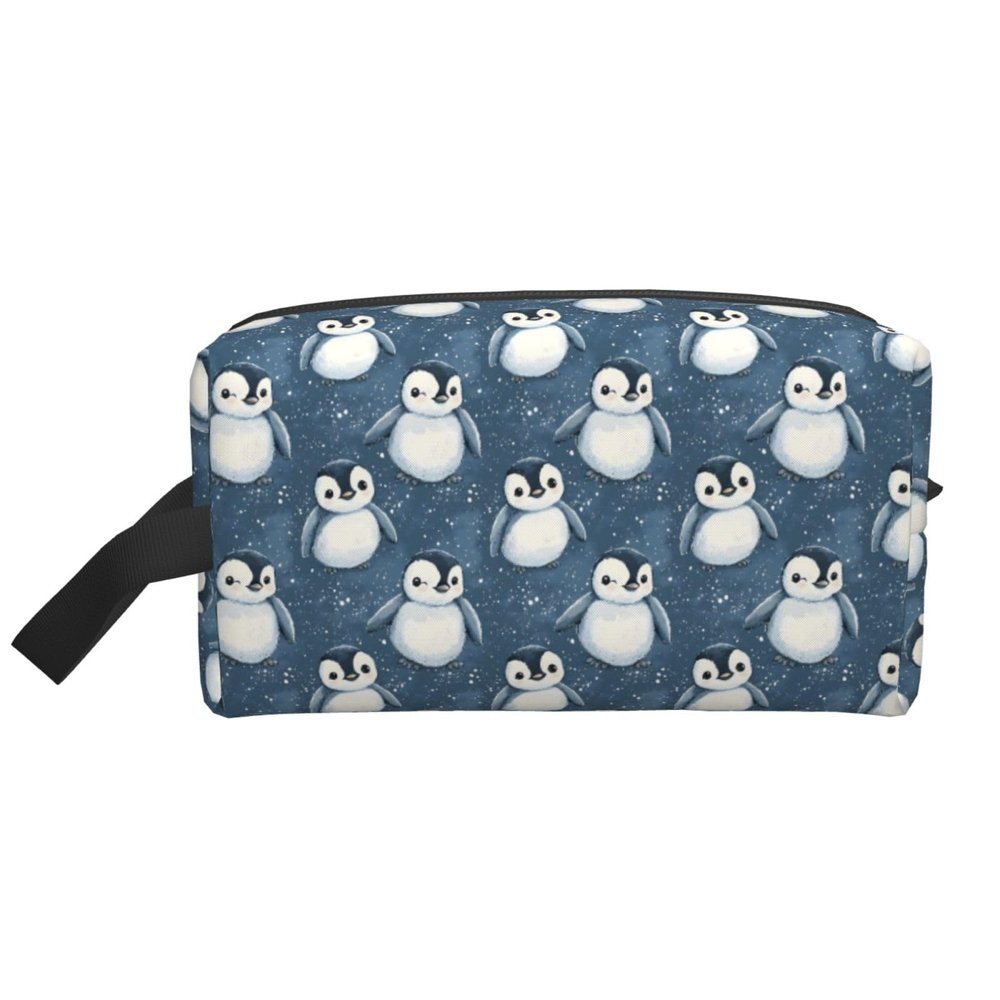 Cute Penguins Print Toiletry Bag for Men Women, Travel Toiletries Bags Cosmetic Bag, Hanging Toiletry Shaving Bags for Travel Accessories