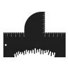 Barber Enhancement Card - Hairline Shaping Tool, Beard Contour Template | Precision Grooming Guide, Hair Edge Stencil, Styling Outline Frame for Men Women Trimming Shaving Mustache Beard Barbering view 1