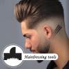 Barber Enhancement Card - Hairline Shaping Tool, Beard Contour Template | Precision Grooming Guide, Hair Edge Stencil, Styling Outline Frame for Men Women Trimming Shaving Mustache Beard Barbering view 2