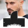 Barber Enhancement Card - Hairline Shaping Tool, Beard Contour Template | Precision Grooming Guide, Hair Edge Stencil, Styling Outline Frame for Men Women Trimming Shaving Mustache Beard Barbering view 4