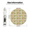 Cartoon Heart Avocado Print Compact Pocket Mirror, Small Travel Makeup Mirror for Women, 1X/2X Magnification Portable Cute Mini Mirrors for Purse, Present Round view 2