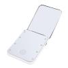 Focket Small Handheld Viewpoint, 2 Sides Magnifying Compact Makeup Mirror with Adjustable Brightness Light, Rechargeable via Type-C for Home Camping(White) view 1