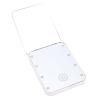 Focket Small Handheld Viewpoint, 2 Sides Magnifying Compact Makeup Mirror with Adjustable Brightness Light, Rechargeable via Type-C for Home Camping(White) view 3