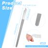 4Pcs Diamond Deb Nail File, 8 Inch Stainless Steel Diamond Dust Nail File, Double-Sided Abrasive for Professional Manicure Pedicure Salon Home Use (Curved Tip) view 2